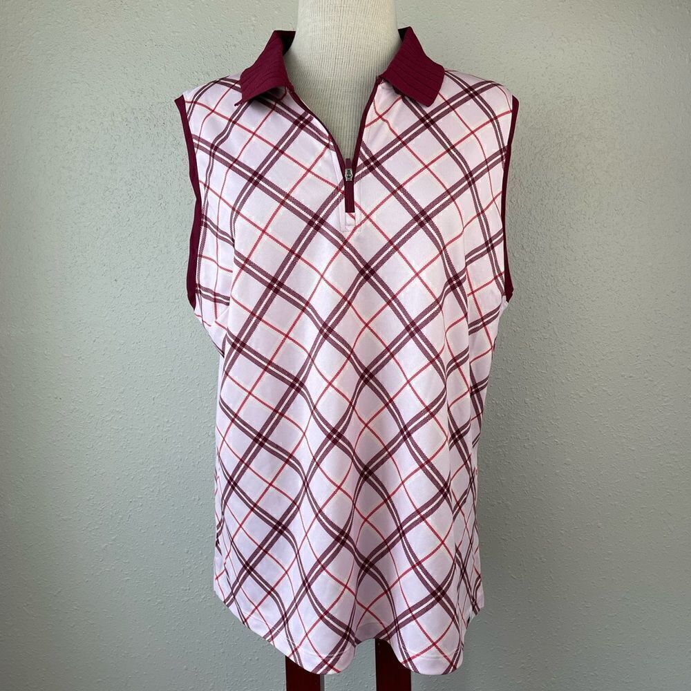 NWT Lady Hagen Sleeveless Polo Golf Top Size XXL